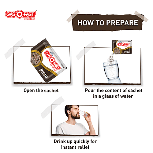 Mankind Gas-O-Fast, Active Jeera, 5 g (Pack of 6)