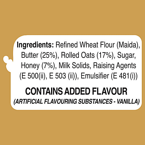 Amul Oats & Honey Butter Cookies, 50 g Polypack No Vegetable Oil