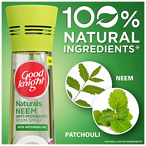 Good Knight Naturals Neem - Anti-Mosquito Room Spray, 150 ml  