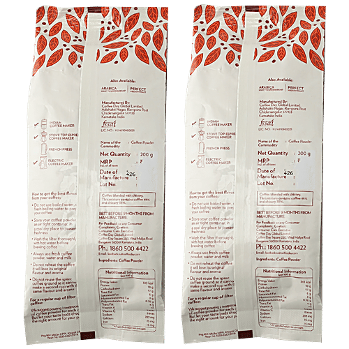 Coffee Day Charge Roast & Ground Coffee Powder, 400 g (2 x 200 g each) 