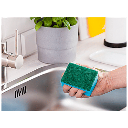 YORK Scrub Sponge With Grip, 3 pcs Non-Scratch