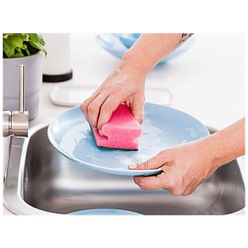 YORK Scrub Sponge With Grip, 3 pcs Non-Scratch