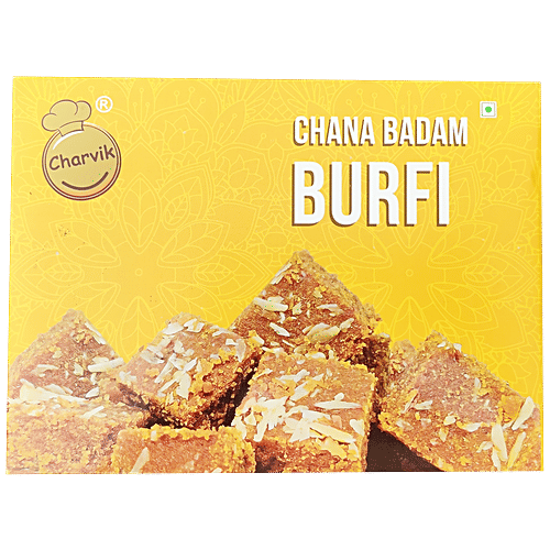 Charvik Chana Badam Burfi, 500 g  