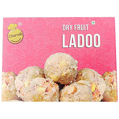 Charvik Dry Fruit Ladoo, 500 g  