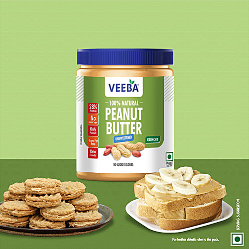 Veeba Natural Crunchy Peanut Butter, 1 kg