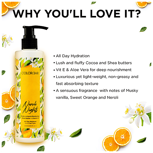 ColorBar Body Lotion & Moisturiser - Neroli Nights, 250 ml  