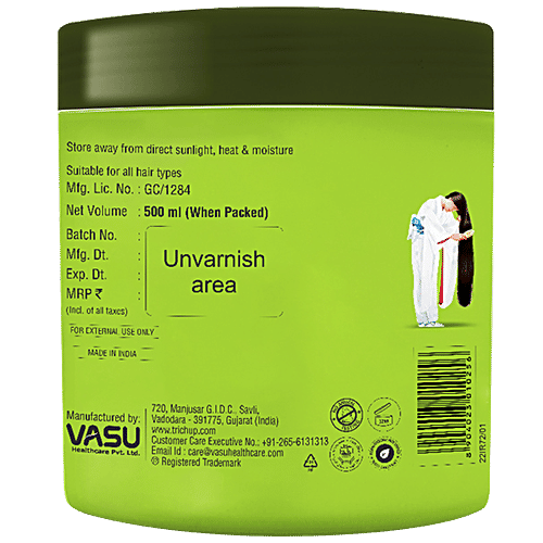 Trichup Hot Oil Treatment Hair Mask - For All Types of Hair, Keratin Damage Repair, 0% Parabens & Silicones, 500 ml Pack of 1 0% Parabens & Silicones