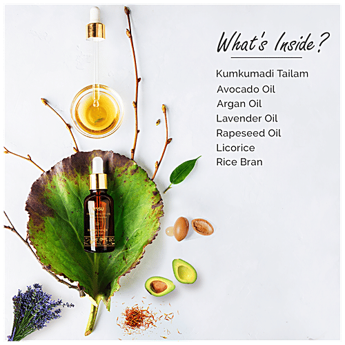 Vasu Facial Beauty Oil - Enriched with Kumkumadi Tailam, Age Revitalizing, 100% Natural, 25 ml Pack of 1 100% Natural