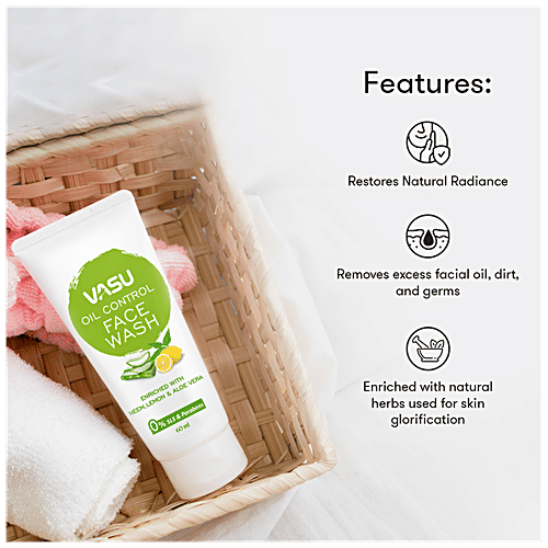 Buy Vasu Oil Control Face Wash Enriched with Neem, Lemon & Aloevera