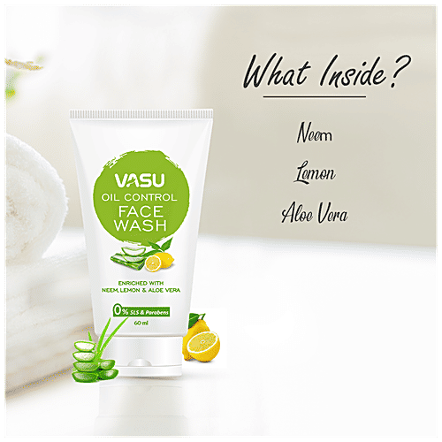 Buy Vasu Oil Control Face Wash Enriched with Neem, Lemon & Aloevera
