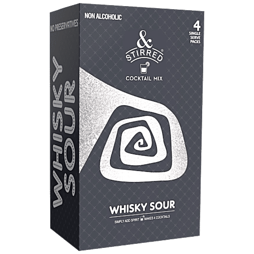 &Stirred Cocktail Mix - Whisky Sour, 100 ml Mono Carton Zero Fat