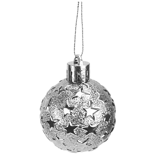 Buy Hankley Silver Ball Ornament Hanging Tree Decorations Online at