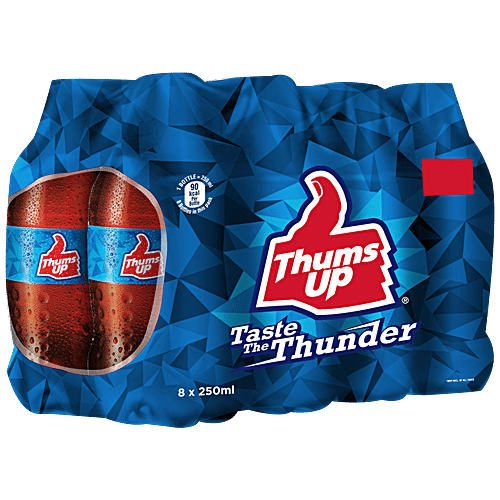 Thums Up Thums Up, 250 ml (Pack of 8) 