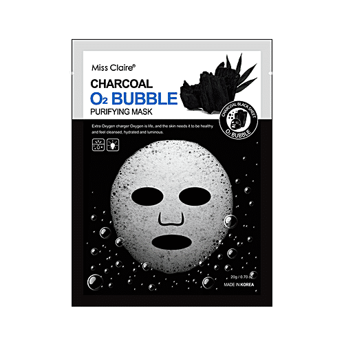 Miss Claire Charcoal O2 Bubble Purifying Mask, 20 g