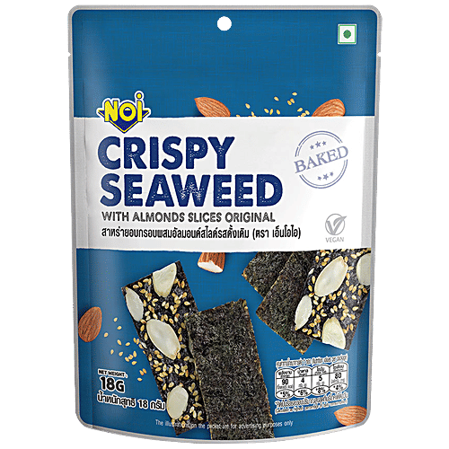 Tong Garden Noi Crispy Seaweed With Almond Slices Original - Baked, 18 g Pouch 