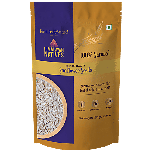 Himalayan Natives Natives Sunflower Seeds, 450 g Without Shell Natural, No Added Colour