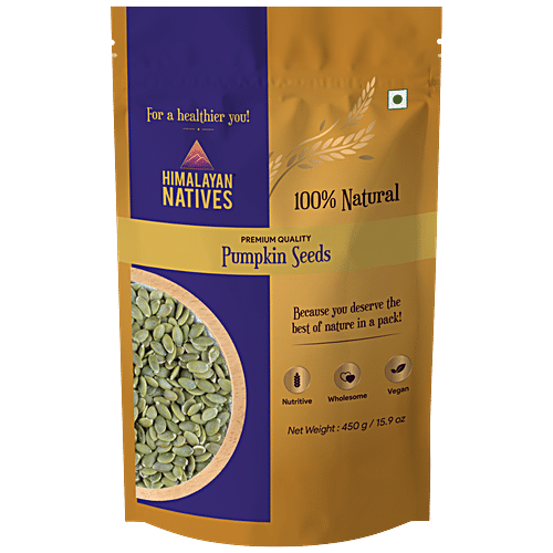 Himalayan Natives Pumpkin Seeds/Bhopla Bee, 450 g  Natural, No Added Colour