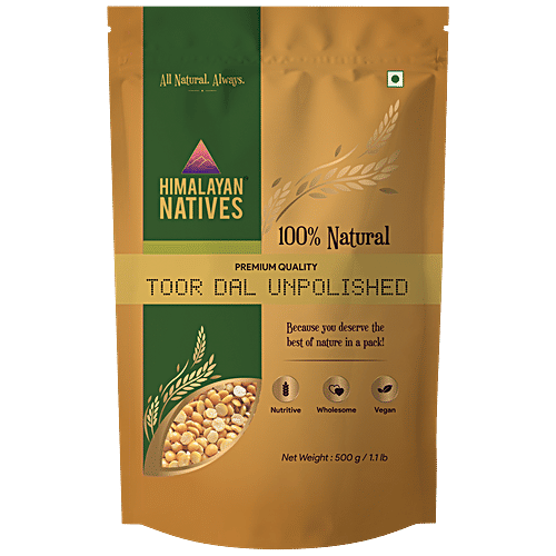 Himalayan Natives Natives Toor Dal/Togari Bele - Unpolished, 500 g Natural