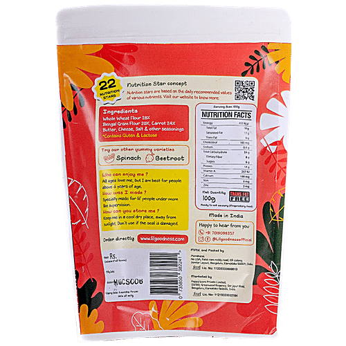 LiL'Goodness Carrot Crackers, 100 g  