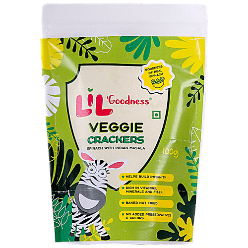 LiL'Goodness Spinach Crackers, 100 g  