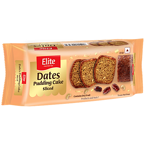Elite Dates Pudding Cake Sliced, 140 g