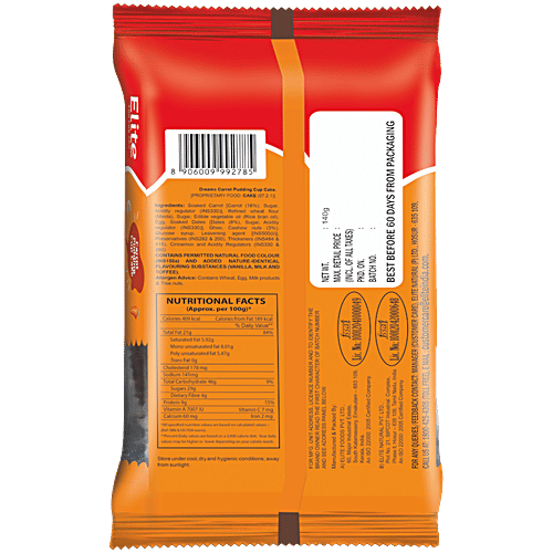 Buy Elite Dreams Carrot Pudding Cup Cake 6In1 Online at Best Price of