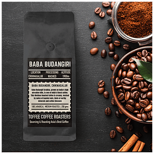 Toffee Coffee Roasters Baba Budangiri Estate Coffee - Grind: Whole Beans, 250 g  