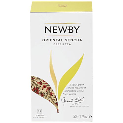 Newby Oriental Sencha Green Tea, 50 g (25 Bags x 2 g each) 