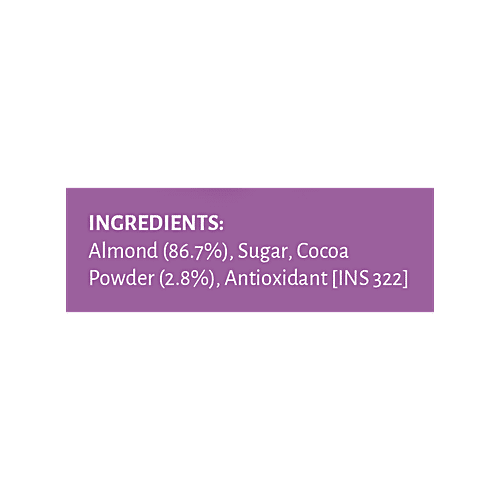 Open Secret Nutty Spread - Choco Almond, 87% Almond, 70% Less Sugar, No Added Oil, & Preservative, 175 g Glass Jar 