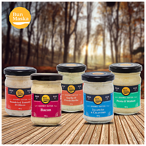 Bun Maska Gourmet Butter Bacon, 100 g Salty, Smokey & Irresistible Flavoured Butter