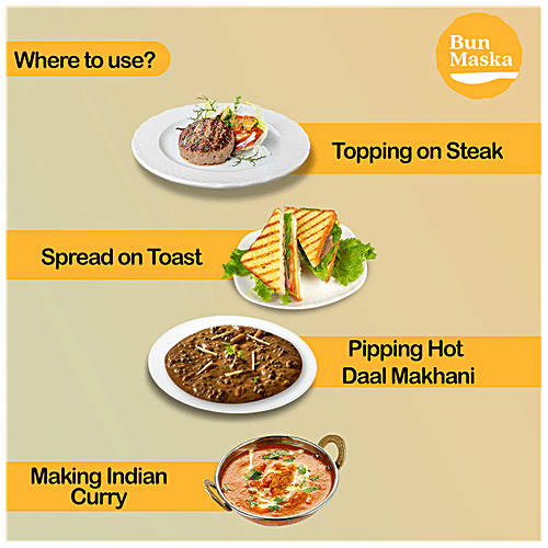 Bun Maska Gourmet Butter Bacon, 100 g Salty, Smokey & Irresistible Flavoured Butter