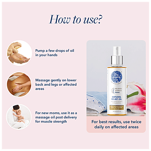 Buy The Moms Co Natural Relief Oil For Postpartum Pain In Back & Muscle