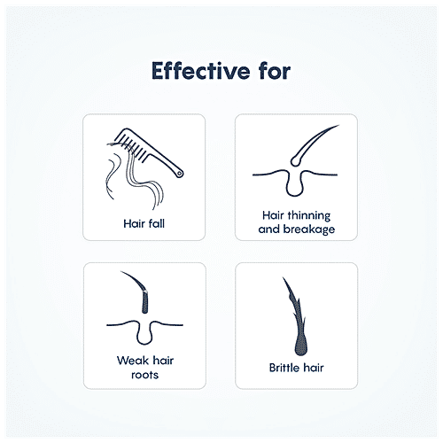 The Moms Co Natural Hair Strengthening Oil With Amla, Bhringraj & Coffee Oils - Controls Hair Fall & Breakage, Paraben Free, Sulphate Free, 200 ml Paraben Free, Sulphate Free