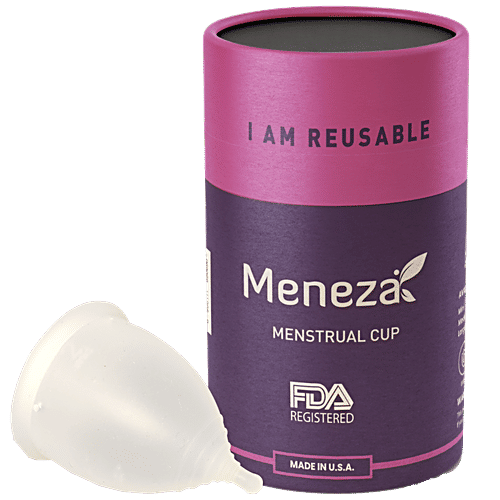 Meneza Menstrual Cup - Large Size, For Women Under 30 Years Of Age And With Low Cervix, 1 pc  