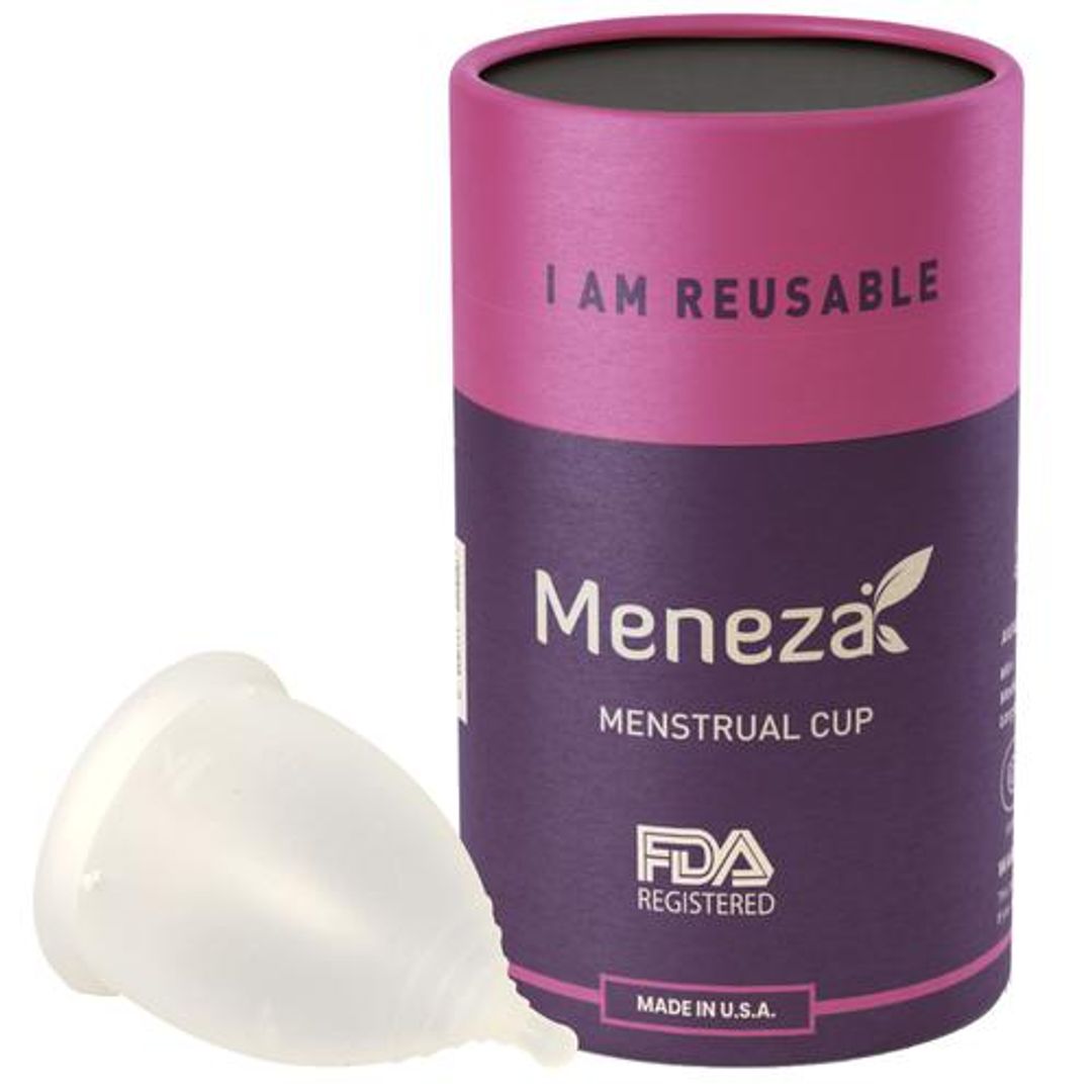 Meneza Menstrual Cup - Large Size, For Women Under 30 Years Of Age And With Low Cervix, 1 pc 