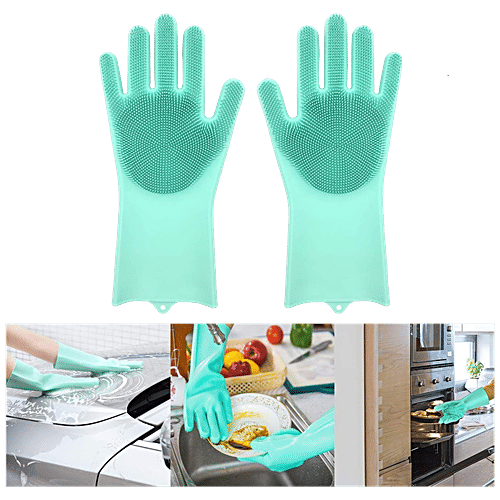 Buy Klassic Silicone Dish Washing Hand Gloves, KL77 Online at Best Price of Rs 1159 bigbasket