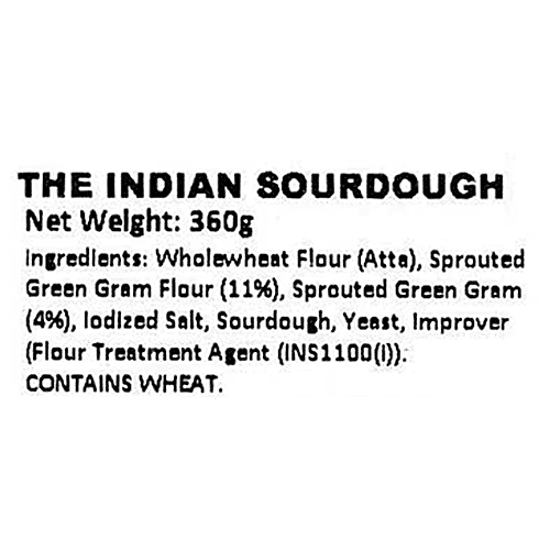 The Baker's Dozen The Indian Sourdough, 360 g  No Preservatives, No Maida