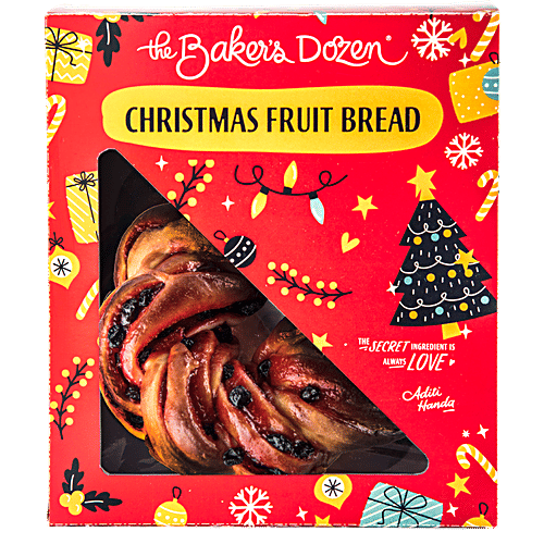 The Baker's Dozen Christmas Fruit Bread (Panettone), 90 g  