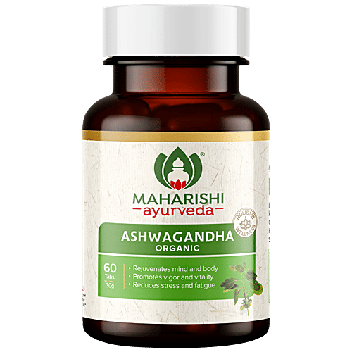 Maharishi Ayurveda Organic Ashwagandha, 60 pcs