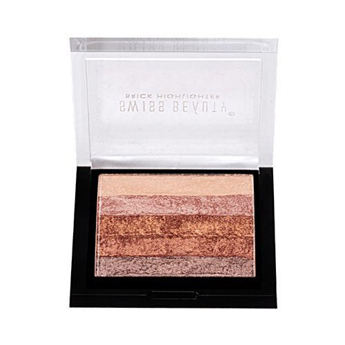 Swiss Beauty Brick Highlighter - Multicolour, 7 g (Shade-01) 