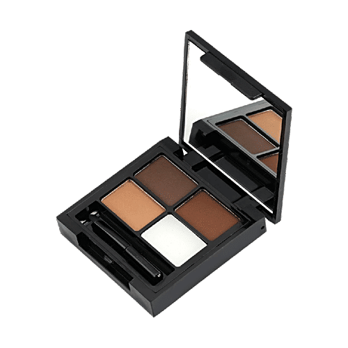 Swiss Beauty Eyebrow Palette - 3 Brows Powder + 1 Wax Cream, 5 g (Shade-02) 