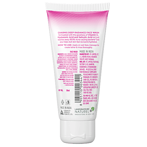 charmis deep radiance face wash