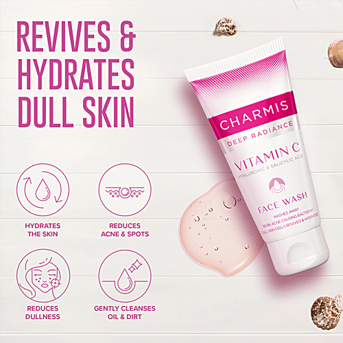 Charmis Deep Radiance Facewash With Vitamin C, 50 ml  