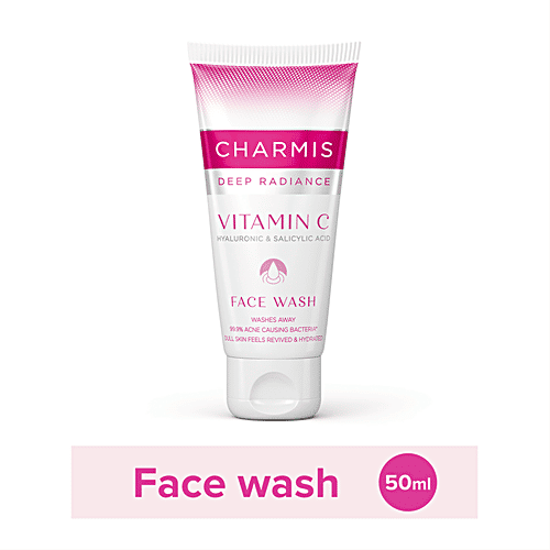 Buy Charmis Deep Radiance Face Wash Vitamin C, Washes Away 99.9 Acne