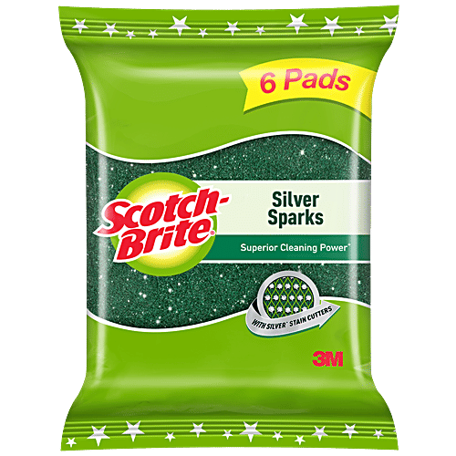 Buy Scotch brite Silver Sparks Scrub Pad Scrubber for Utensil cleaning