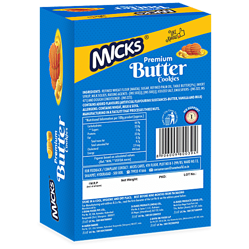 Buy MICKS Premium Butter Cookies Online at Best Price of Rs 25 bigbasket