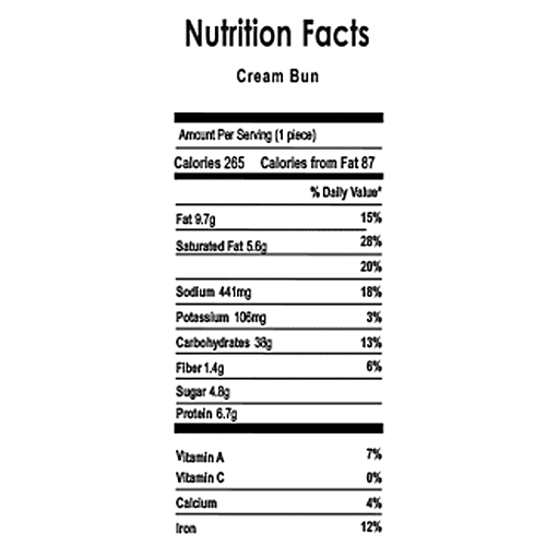 Habit of Life Cream Bun, 180 g  Daily Fresh