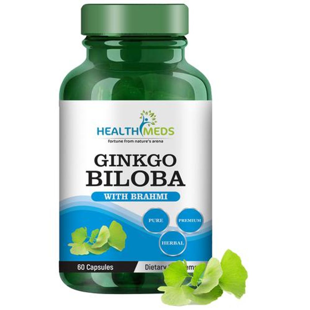 Healthmeds Ginkgo Biloba With Brahmi, 100 g 