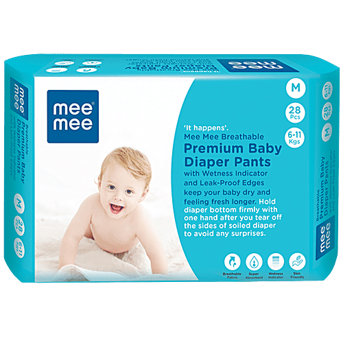 Buy Mee Mee Breathable Premium Baby Diaper Pants With Wetness Indicator Medium Online at Best