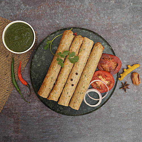 Fresho Chicken Seekh Kabab - Khas khas, 500 g  